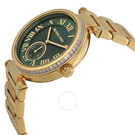 michael kors skylar emerald|Michael Kors Skylar Emerald Green Dial Gold.